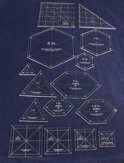 Acrylic Quilting Templates